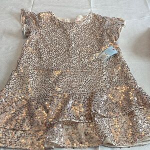 Cat & Jack Sparkling Sequin Dress - Gold
